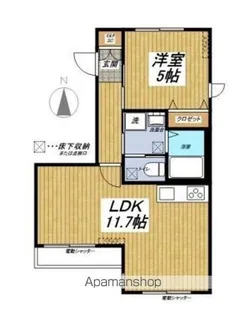 シェリーワン【101号室】の間取り