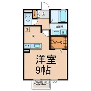 セジュール松ケ枝【1階】の間取り