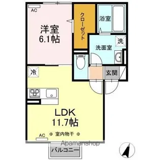 アイフレンド北川原 B【2階】の間取り