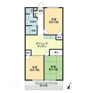 フォブールたかぎ【1階】の間取り