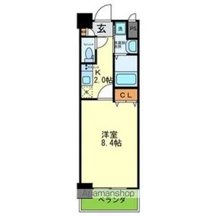 プレジオ中之島【3階】の間取り