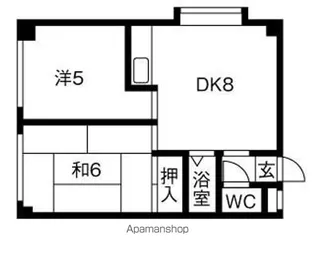 南郷ハイツイレブン【306号室】の間取り