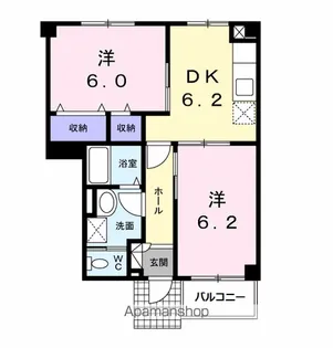 ニューシティ藤澤A棟【1階】の間取り