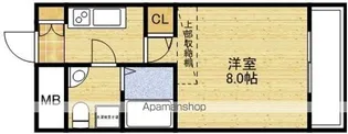 SERENITE江坂四番館【3階】の間取り