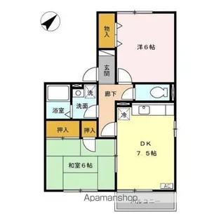 セジュールHAKUA【2階】の間取り