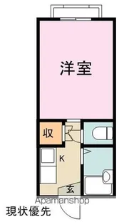 クリーンビュー松永【208号室】の間取り