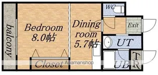 AMMS18【2階】の間取り