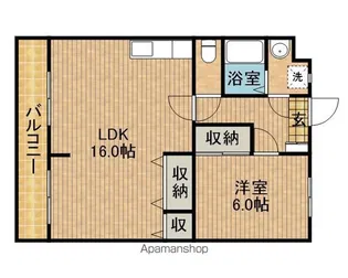 ディオール【1階】の間取り