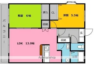 リーセント春町【705号室】の間取り