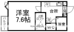 モンペ・クァ【202号室】の間取り