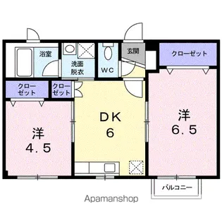 タートルビレッジⅢ【2階】の間取り
