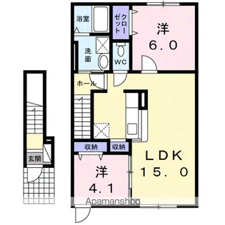 ジェム ビーンズ【2階】の間取り