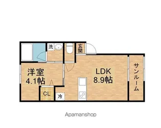 CAネオシャンティ【1階】の間取り