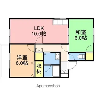 アネックスサトウⅡB棟【2階】の間取り