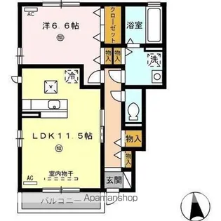 リコ プロスペラーレ B【1階】の間取り