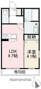 COZY COURT【101号室】の間取り