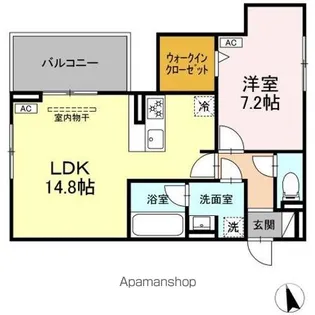 セレスティア長良 ウエスト【2階】の間取り