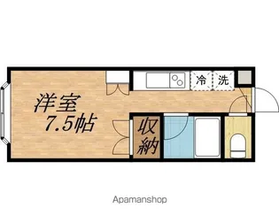 キャンパス文京台【406号室】の間取り