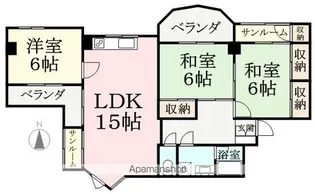 コーポ小林【401号室】の間取り