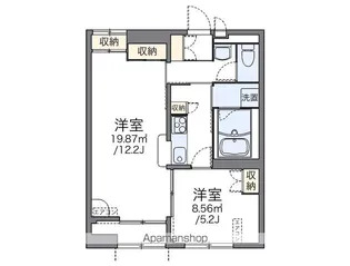 レオパレスアネックスⅢ【1階】の間取り