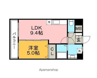 プロスペールSⅡ【3階】の間取り