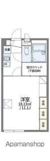 レオパレスボヌールⅡ【111号室】の間取り