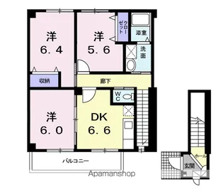サイド ウォーク【2階】の間取り