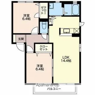長野県長野市大字北長池【アパート】の間取り