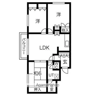 グレイス旭ヶ丘【301号室】の間取り