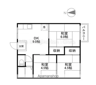 シャルム瀬田【2階】の間取り