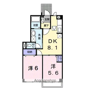 ア・ラ・モード B【1階】の間取り
