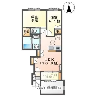 セレーノ【1階】の間取り