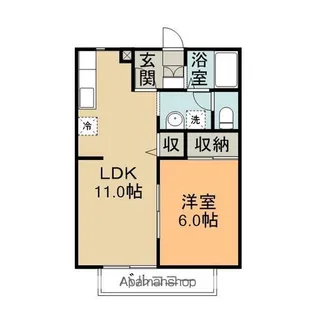 クレスト【101号室】の間取り