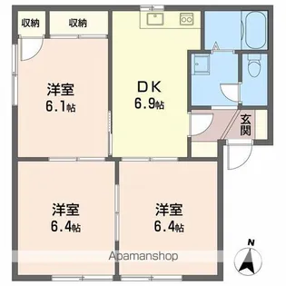 エステートK【1階】の間取り