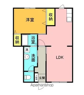 メゾン・ド・ウォーム B【102号室】の間取り