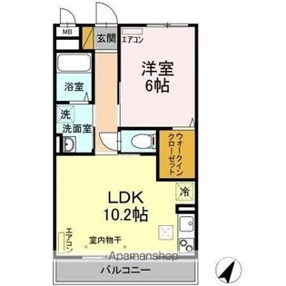 レジデンス・デュオ【1階】の間取り