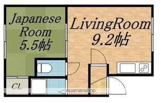 スカイハイツ【201号室】の間取り