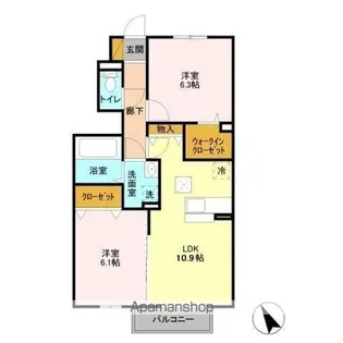 レムロード・M【1階】の間取り