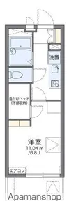 レオパレスドエル 別所【1階】の間取り