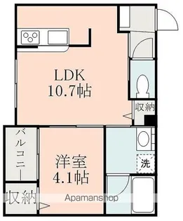 LUZ光の森【1階】の間取り