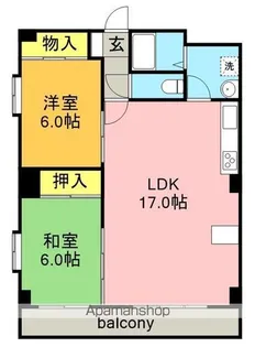マンション葵【3階】の間取り