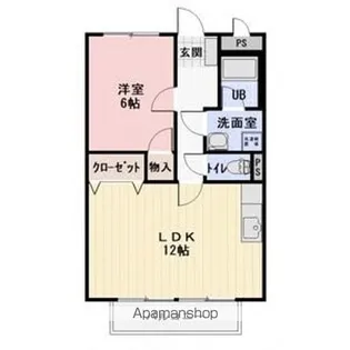 リンピア増田【3階】の間取り