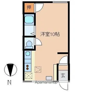 オリス緑町ハイツ2【105号室】の間取り