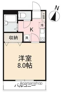 クレイドル橋谷Ⅰ・Ⅱ【2階】の間取り