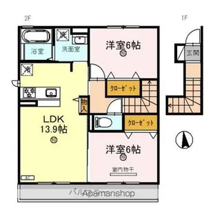 シュライクコート【202号室】の間取り