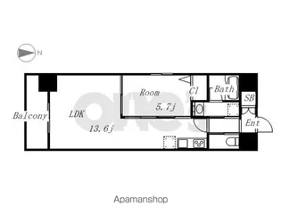 ラヴィータ泉【6階】の間取り