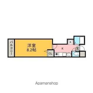 WHITE HILLS 名高【306号室】の間取り