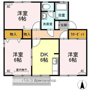 ヴェルフィーユ A【1階】の間取り