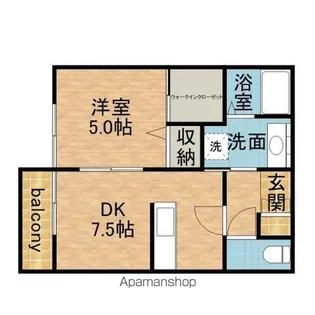 クレスト紫峰【2階】の間取り