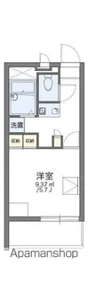 レオパレス東福山【1階】の間取り